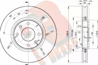R BRAKE 78rbd24752 -  Тормозной диск